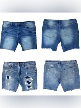 Lot Of 2 No Boundaries Denim Shorts Men’s 42 - 8” Inseam